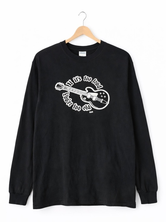 Gildan Other - Vintage “If It’s Too Loud You’re Too Old” Long Sleeve T-Shirt Men’s Large Black